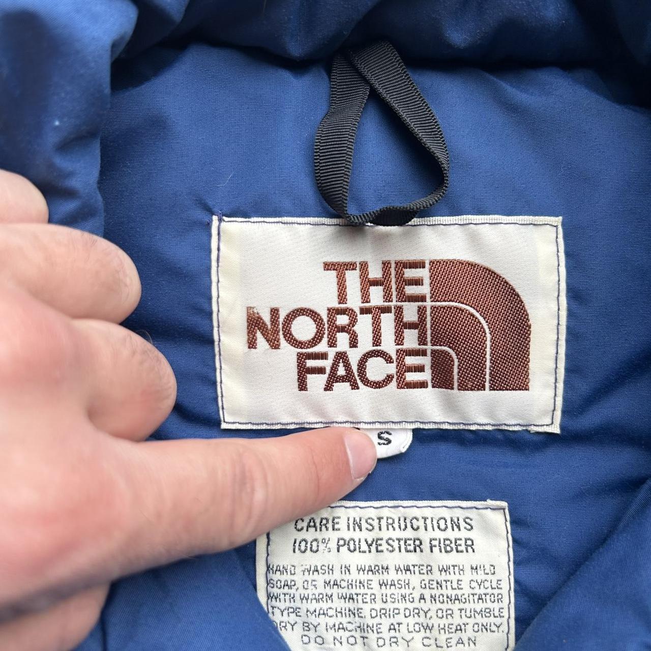 Vintage 80s The North Face Puffer Vest Blue Size - Depop