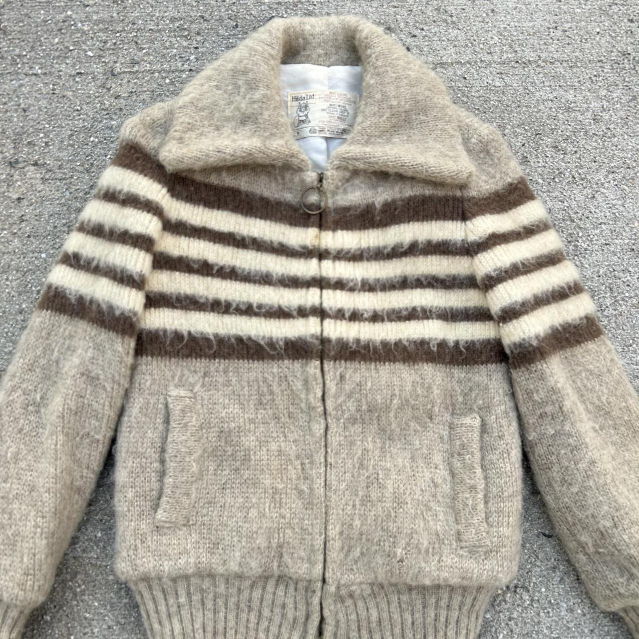 Vintage 60s 70s Hilda wool jacket full zip lined... - Depop