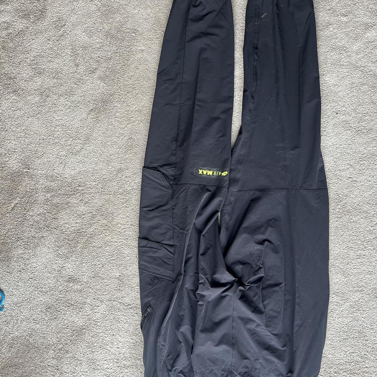 Nike airmax black woven cargo pants - Depop