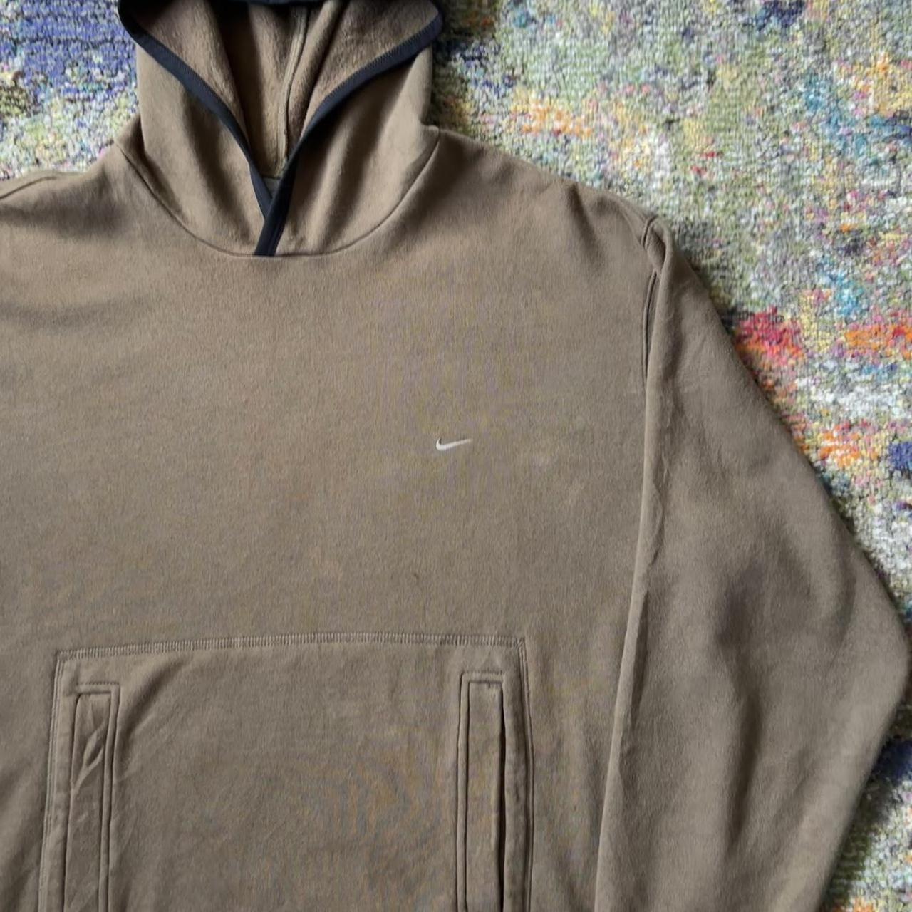 vintage nike brown hoodie