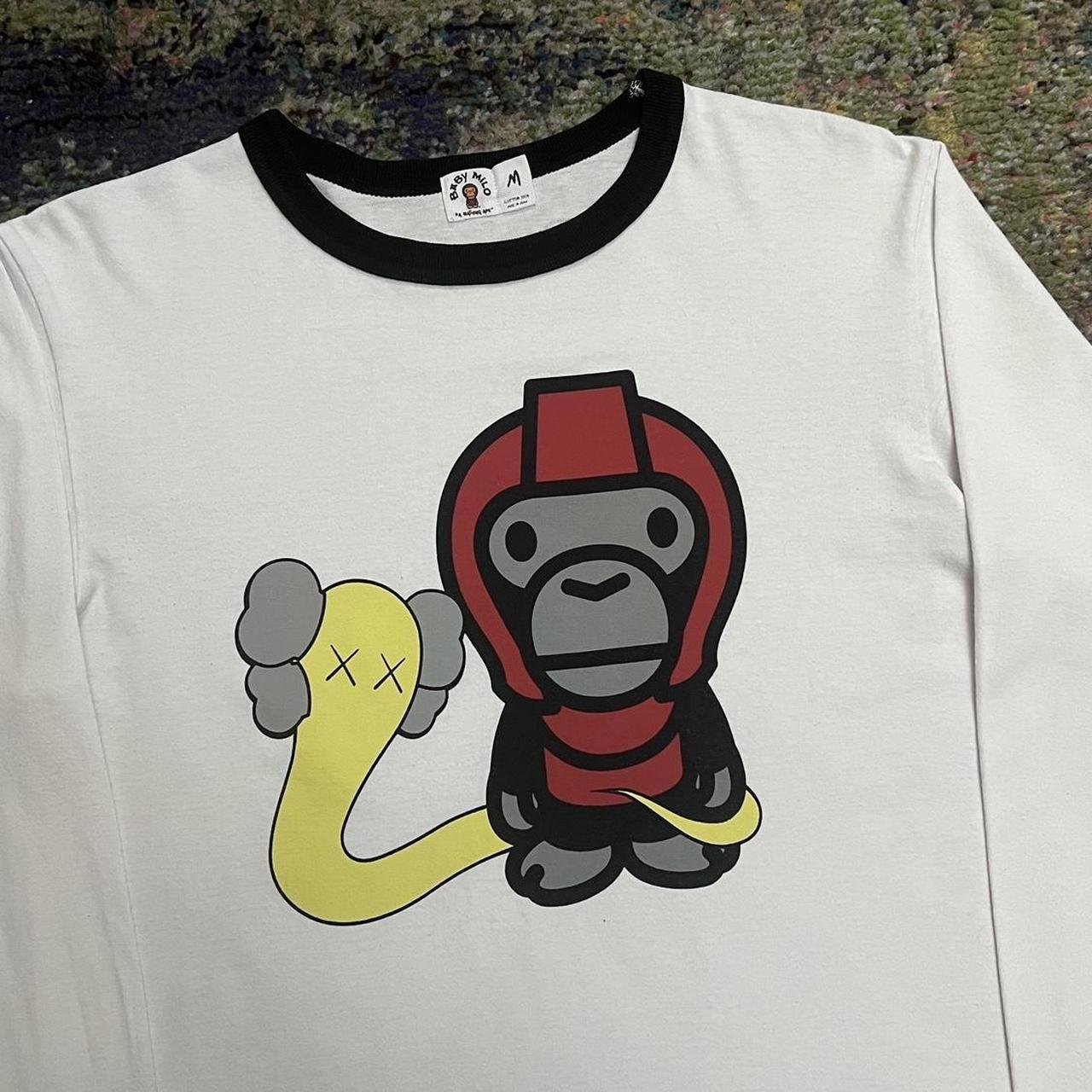Bape x Kaws Baby Milo Longsleeve Tee Rare Foot | Depop