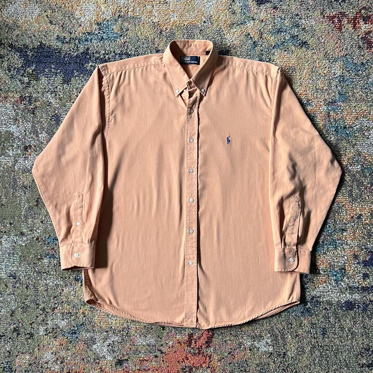 Peach Polo Ralph Lauren Shirt Beautiful 90s early