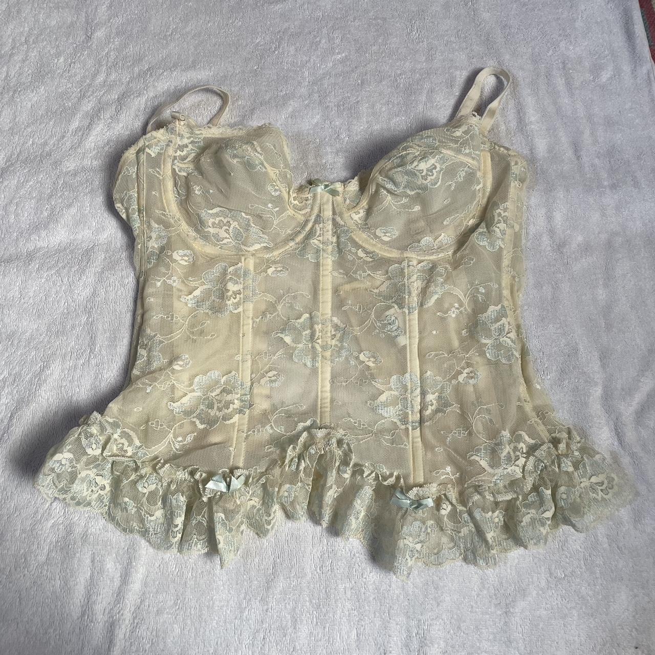 Absolutely incredible white camp buckle corset! Can - Depop