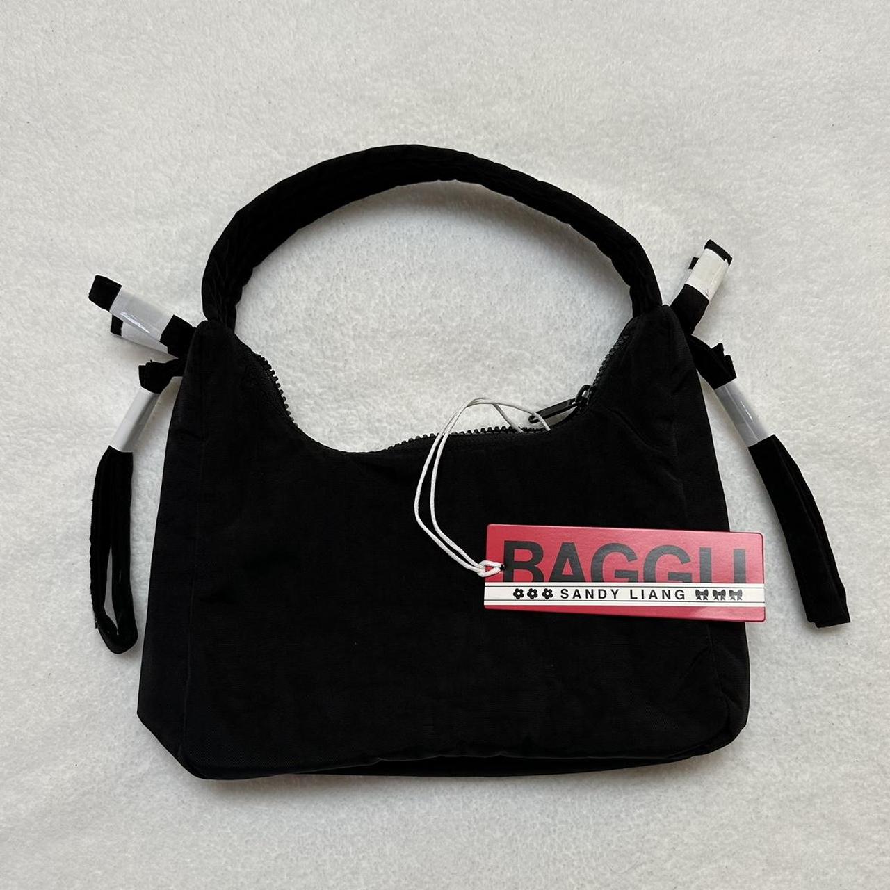 Baggu x Sandy Liang Black Mini Bow Bag - bnwt - | Depop