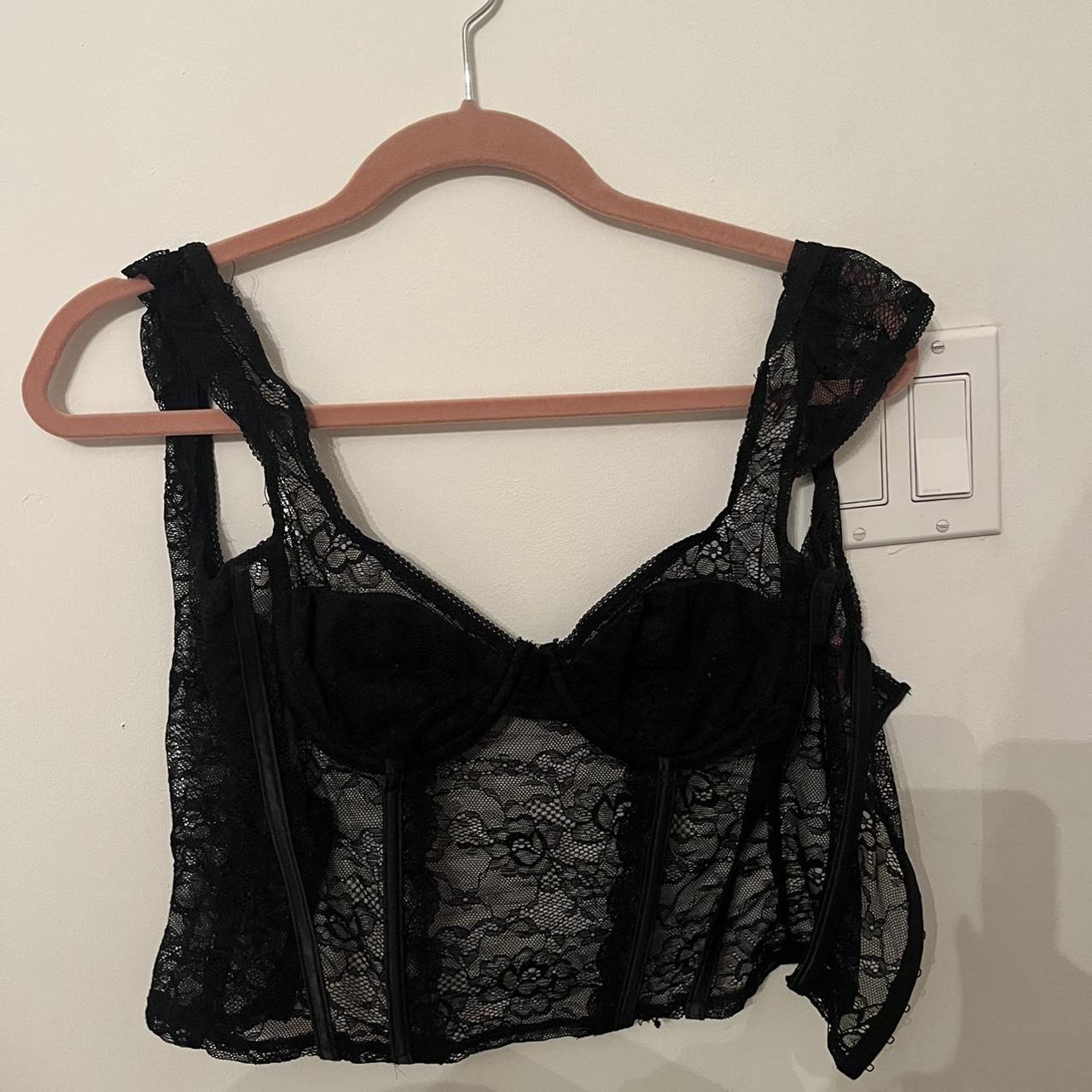 Black Edikted corset Worn once - Depop