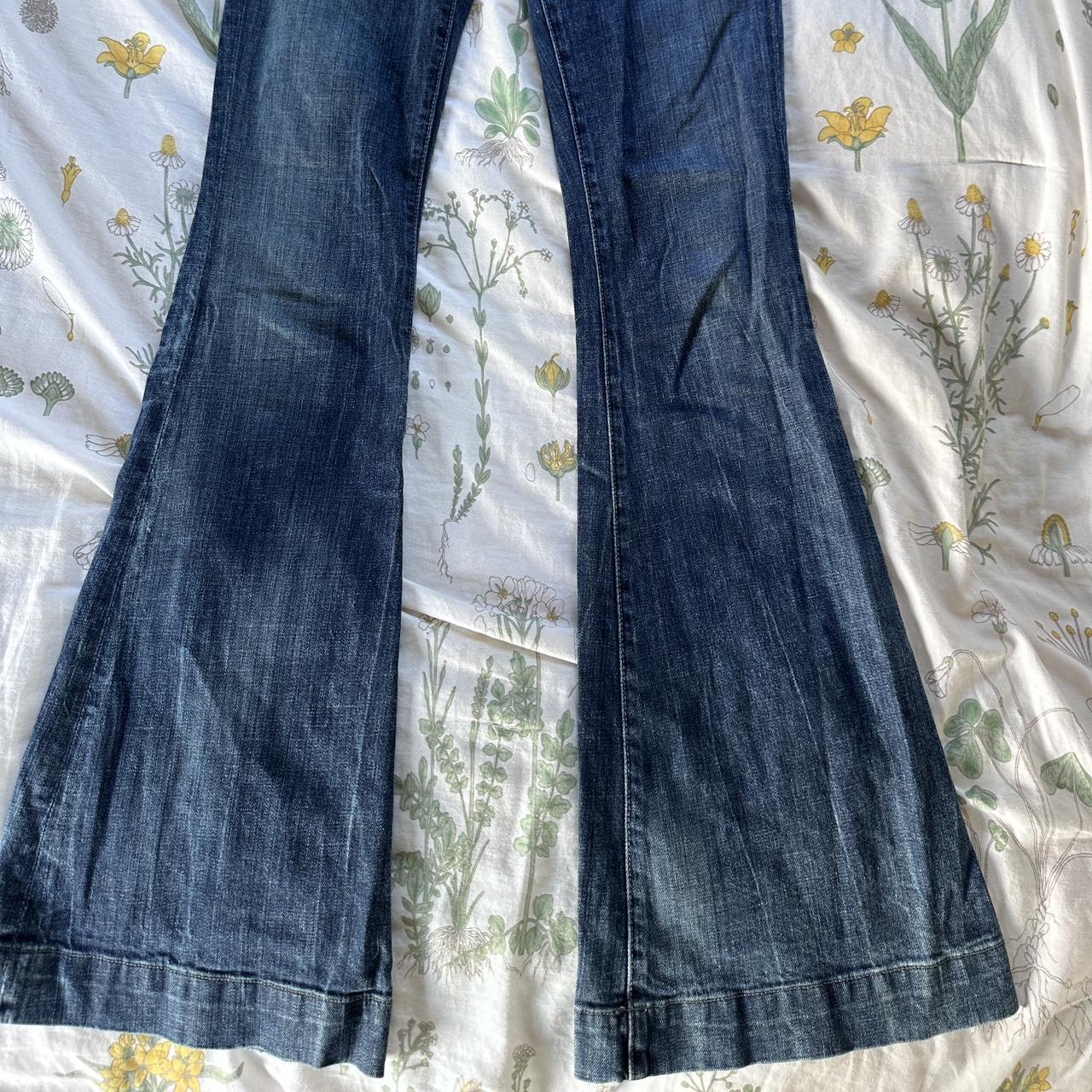 Hudson low rise flared jeans in perfect condition.... - Depop