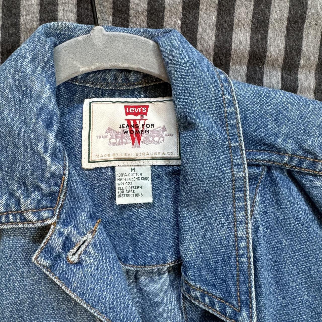 Levi's Women's Vest - Blue/Navy - M – Embroidered… - image 4