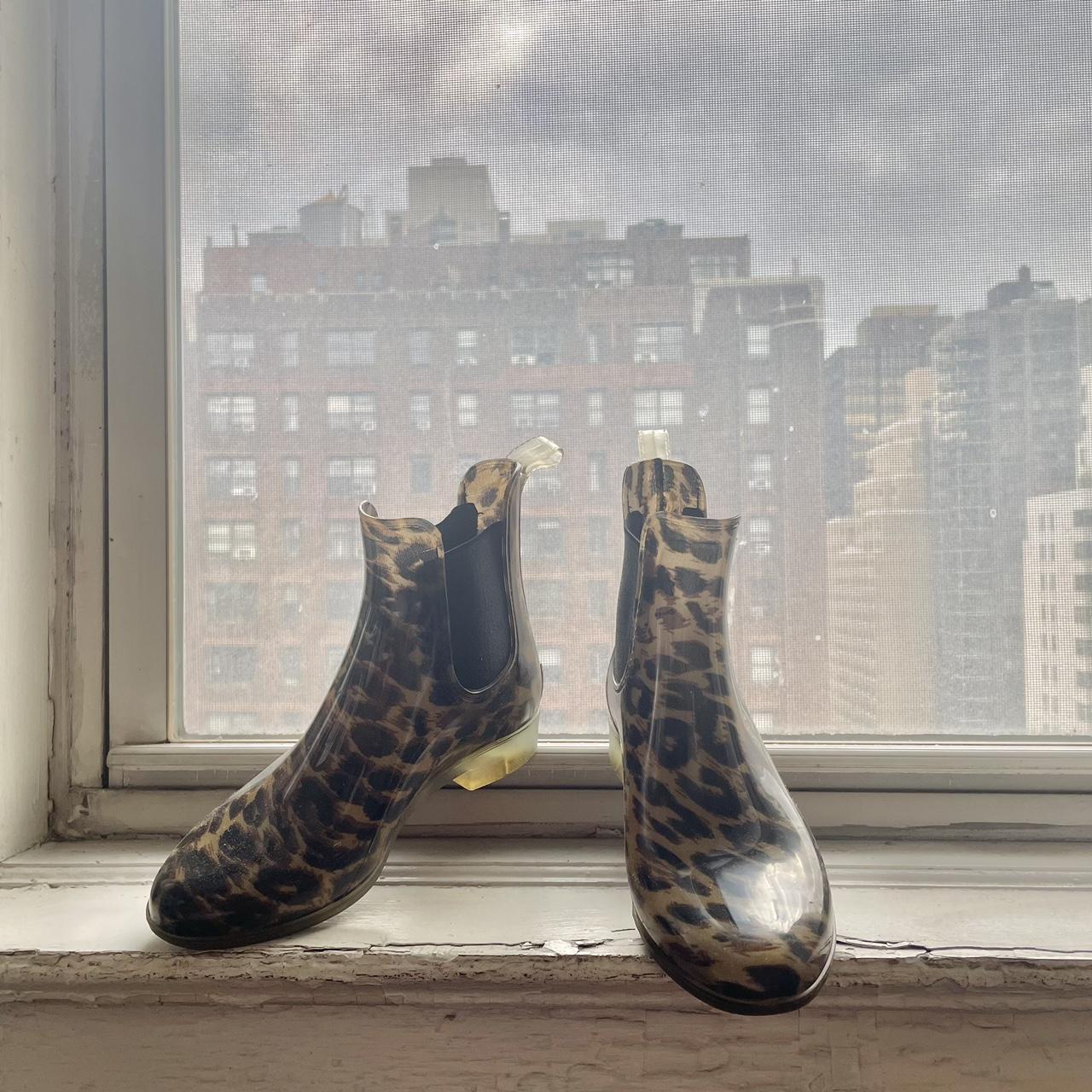 J crew sales leopard boots