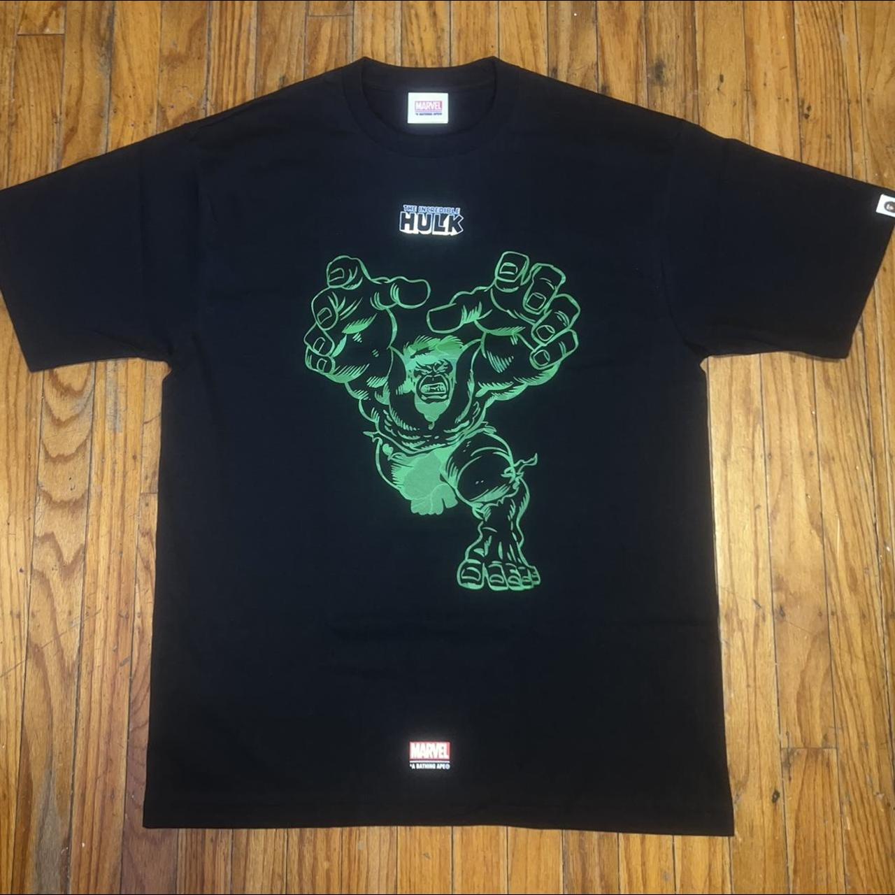 Bape x Hulk Marvel Comics Limited Exclusive Drop T... - Depop