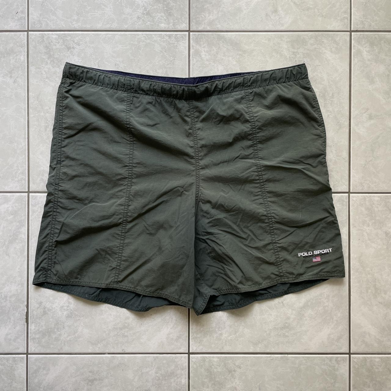 Vintage Ralph Lauren polo sport shorts green - L... - Depop