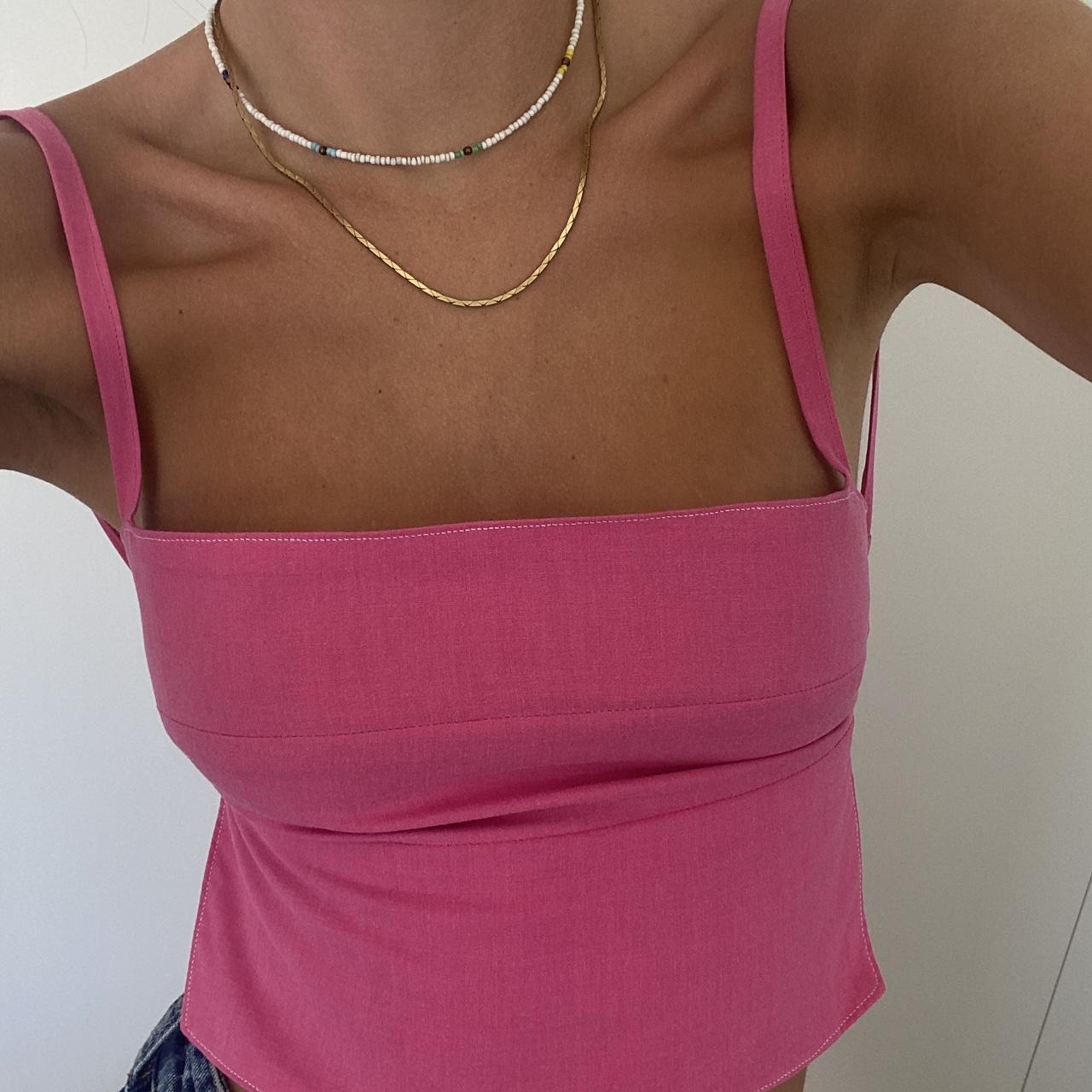 Women S Pink Crop Top Depop