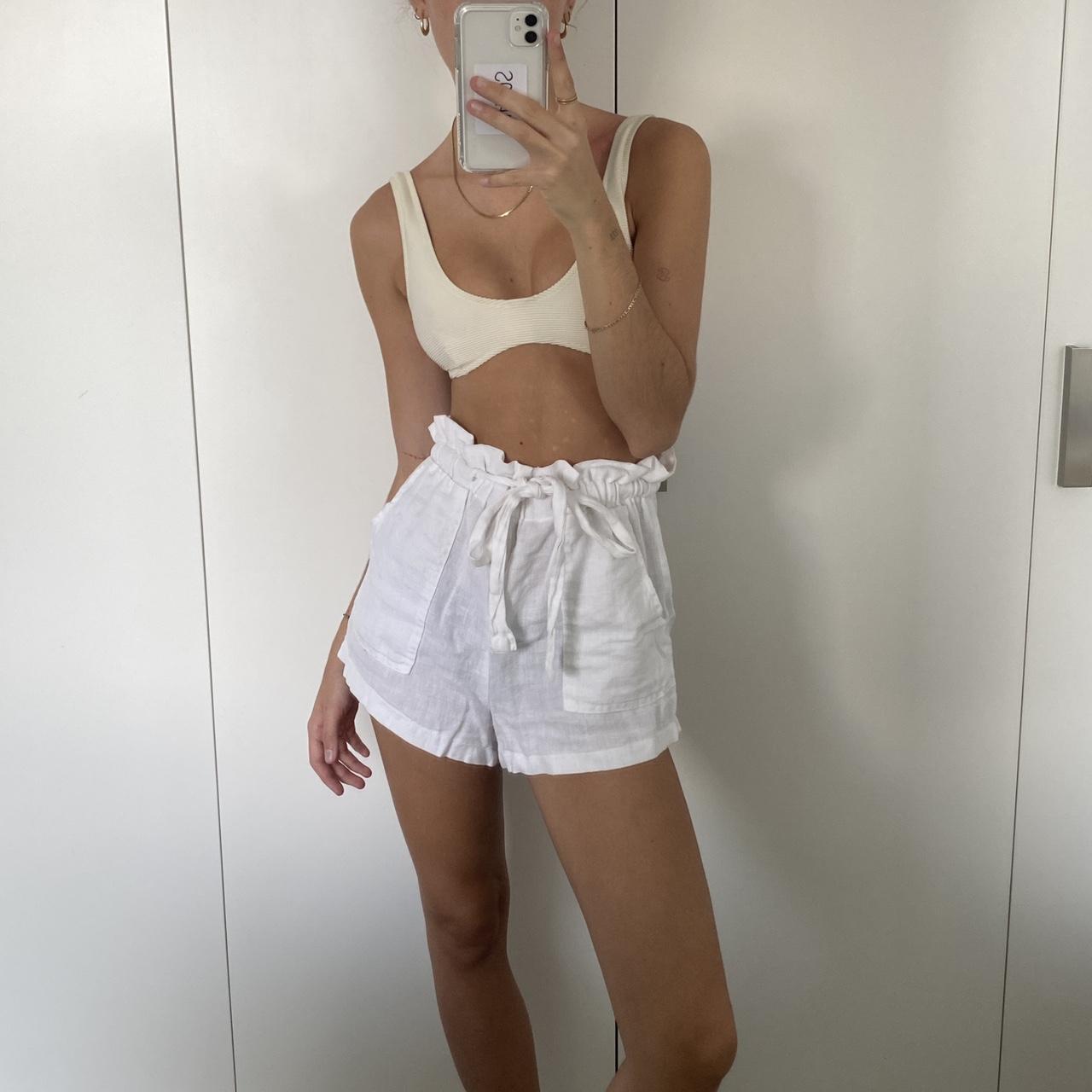 Women's White Shorts | Depop