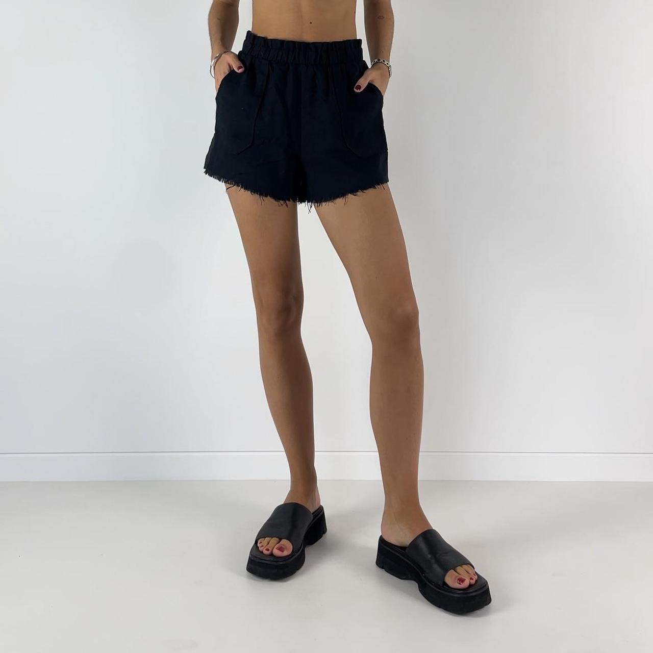 Casual black shorts from "nunui" ☆ stretchy elastic... Depop