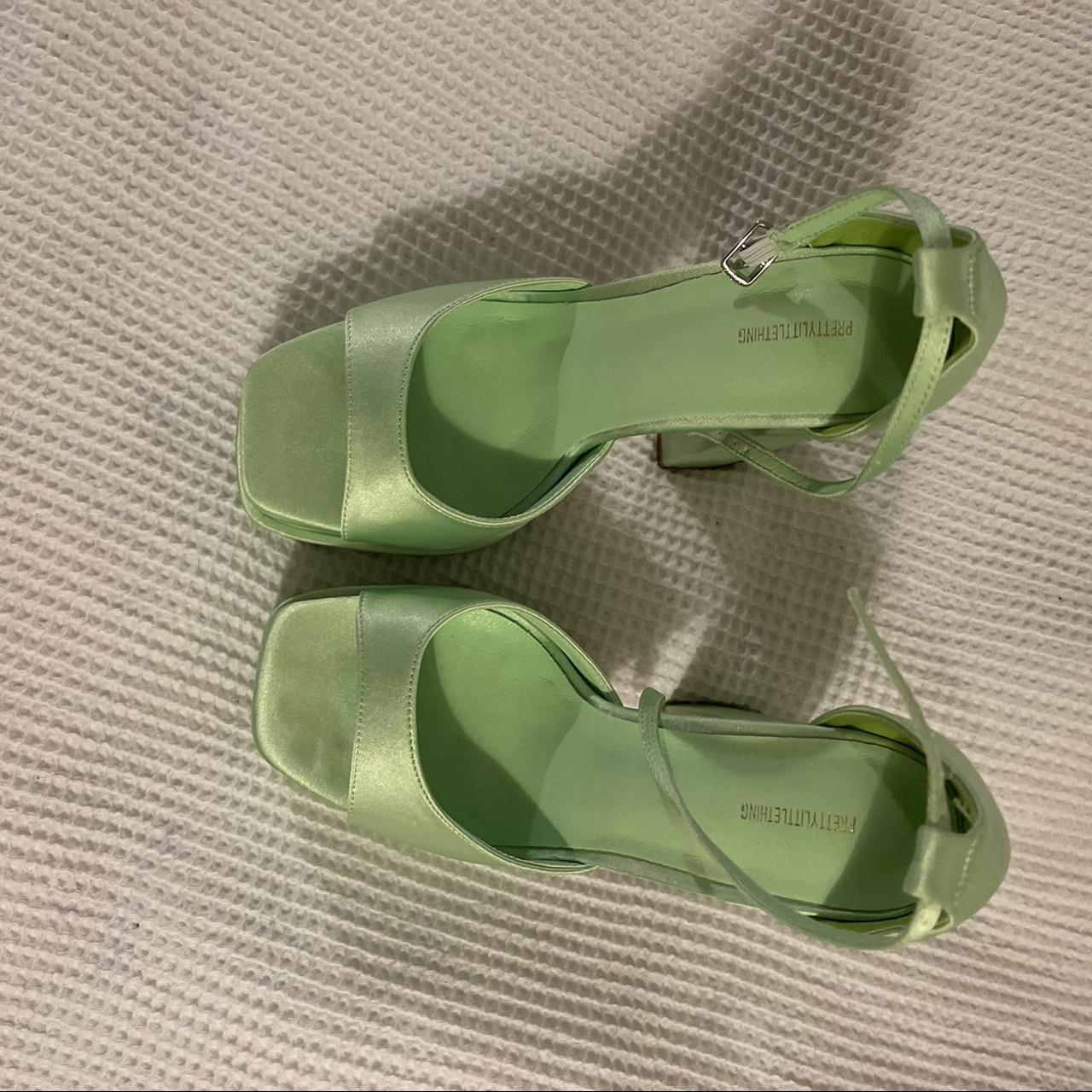 pretty little thing chunky platform heels spotless... Depop
