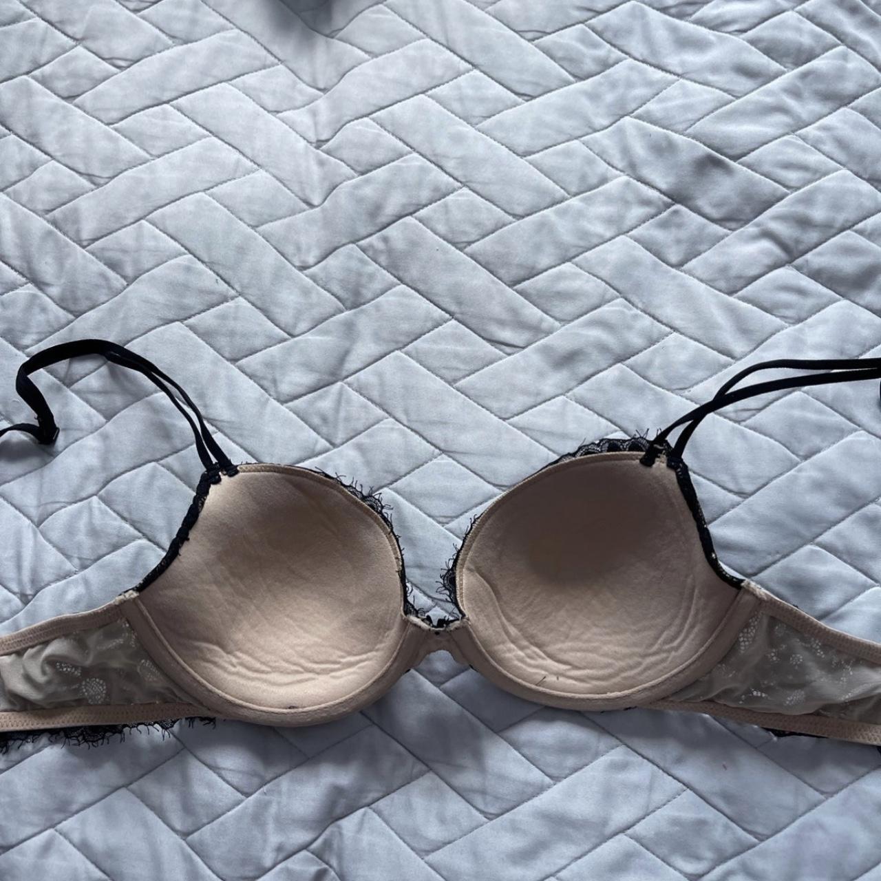 Aerie bra size 34C Black eyelash lace style Free... Depop