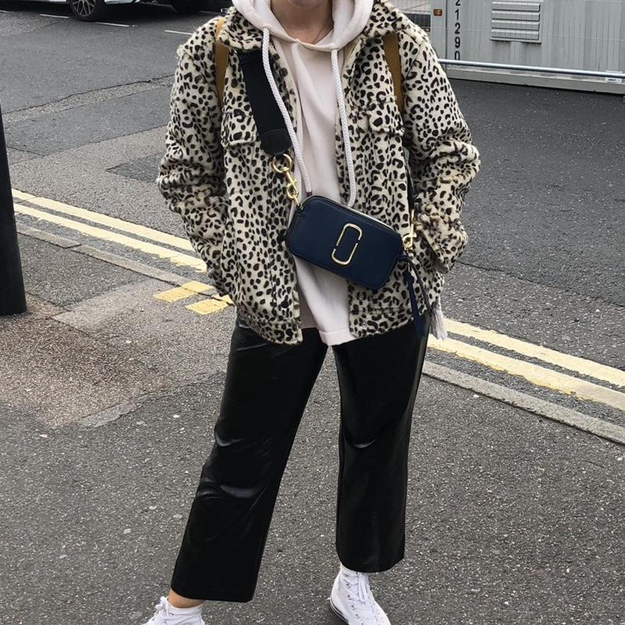 Denim Jacket Leopard Print Jacket H&m H&M Soft Leopard Print