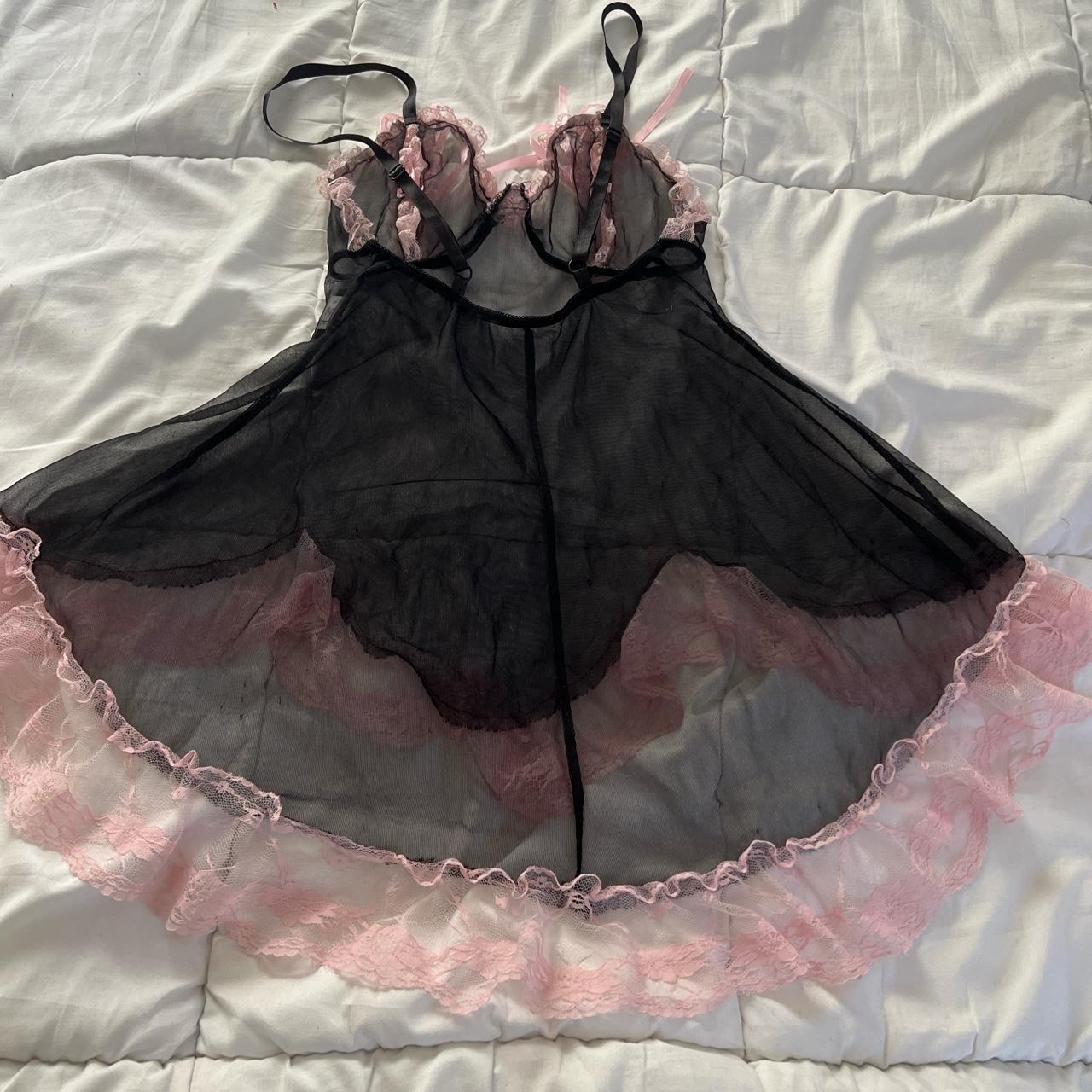 Dreamgirl Women's Pink and Black Underwear (4)
