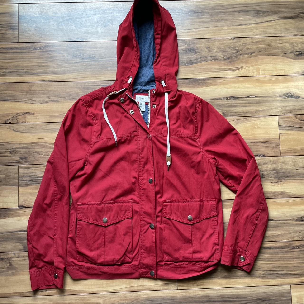 Forever 21 red clearance windbreaker