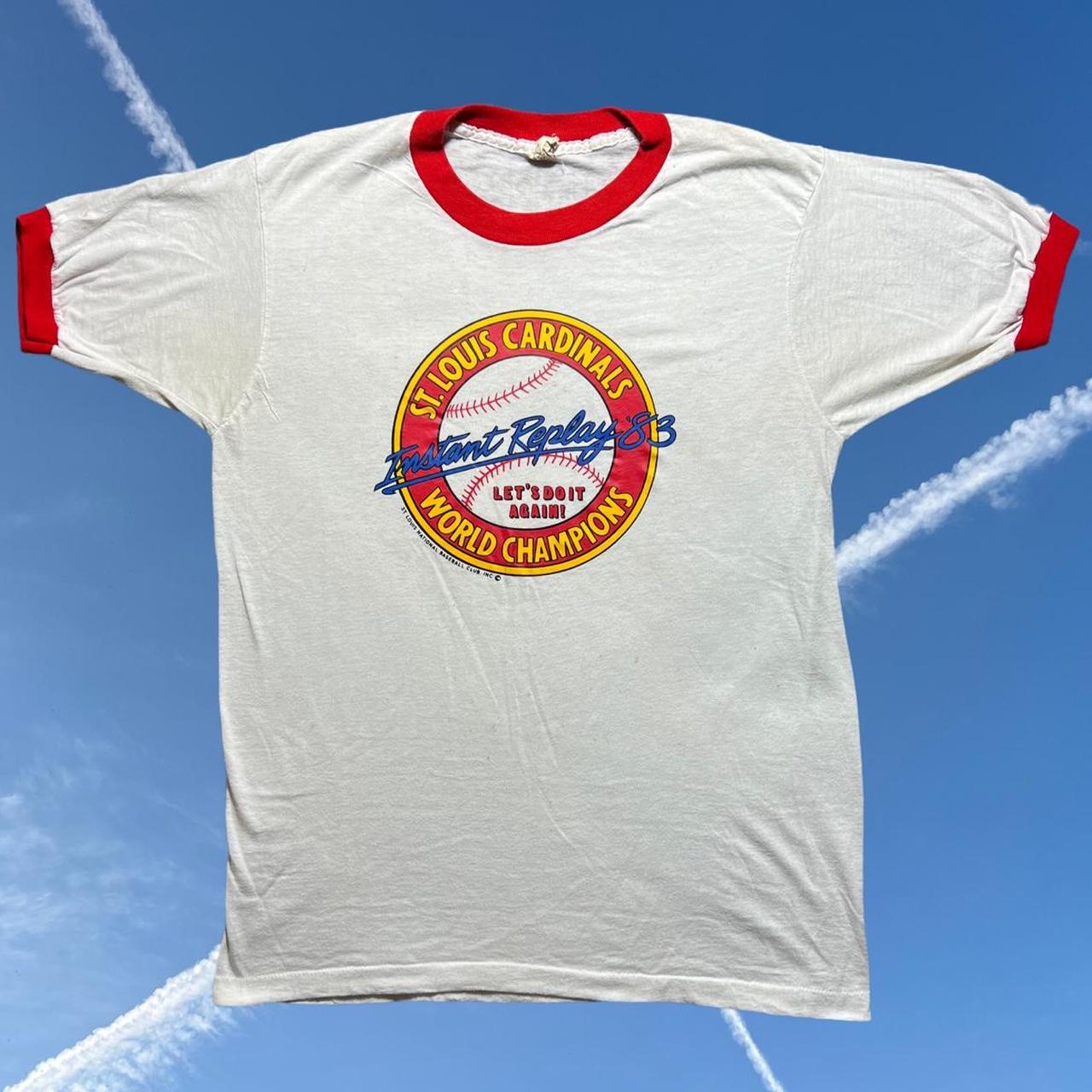 80s Vintage St. Louis Cardinals Mlb Baseball Raglan T-shirt 