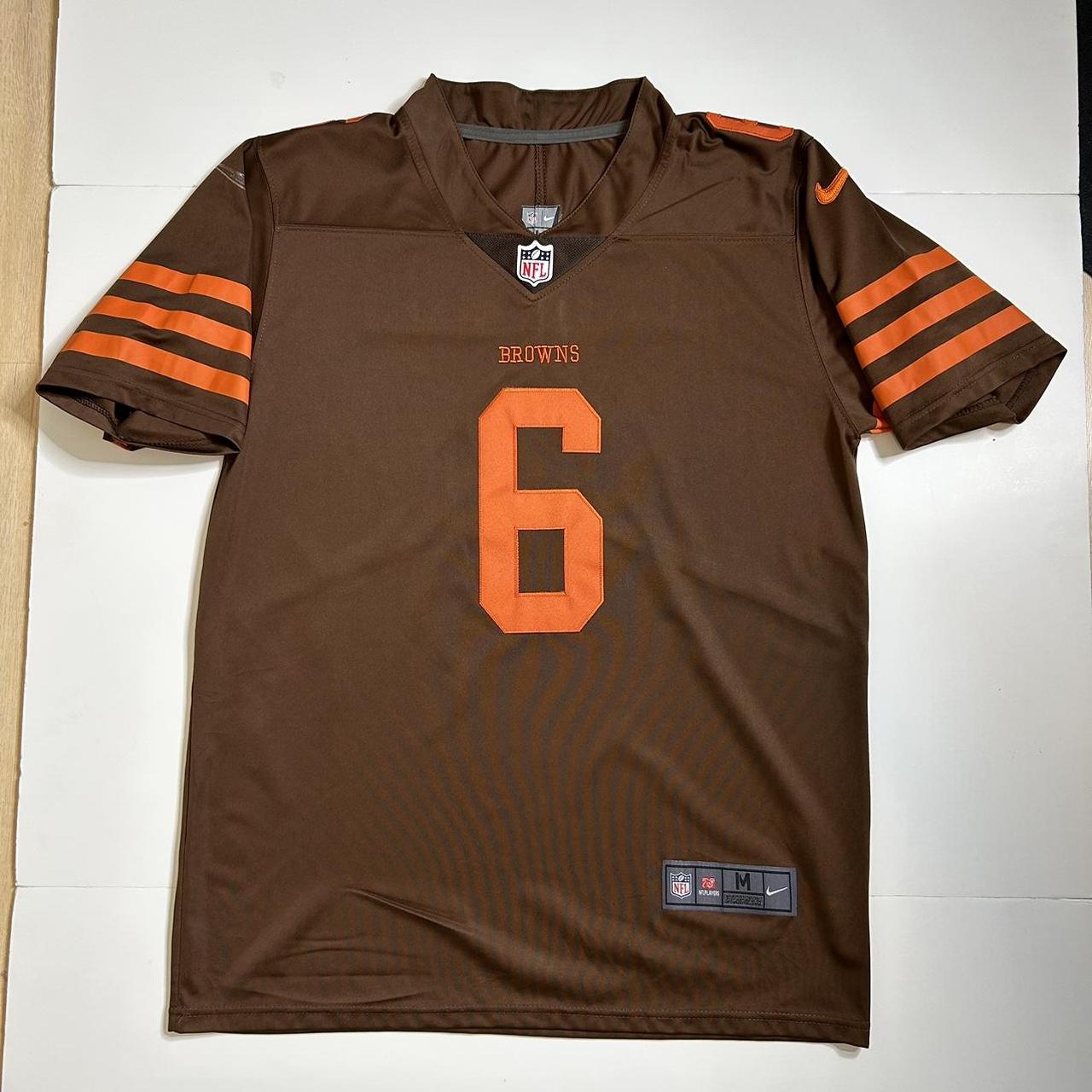 Nike Jersey Men’s Medium Cleveland Browns Baker Mayfield #6 Stitched On  Field