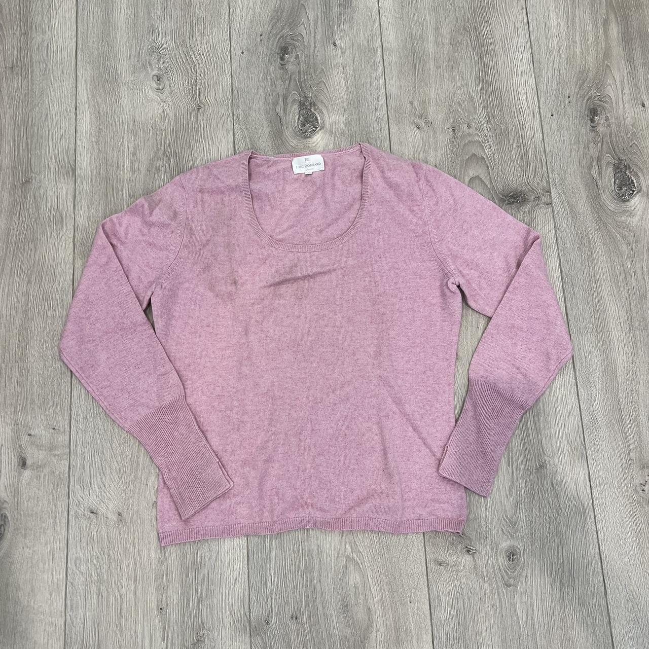 Eric Bompard cashmere pull over size xl, shown on a... - Depop