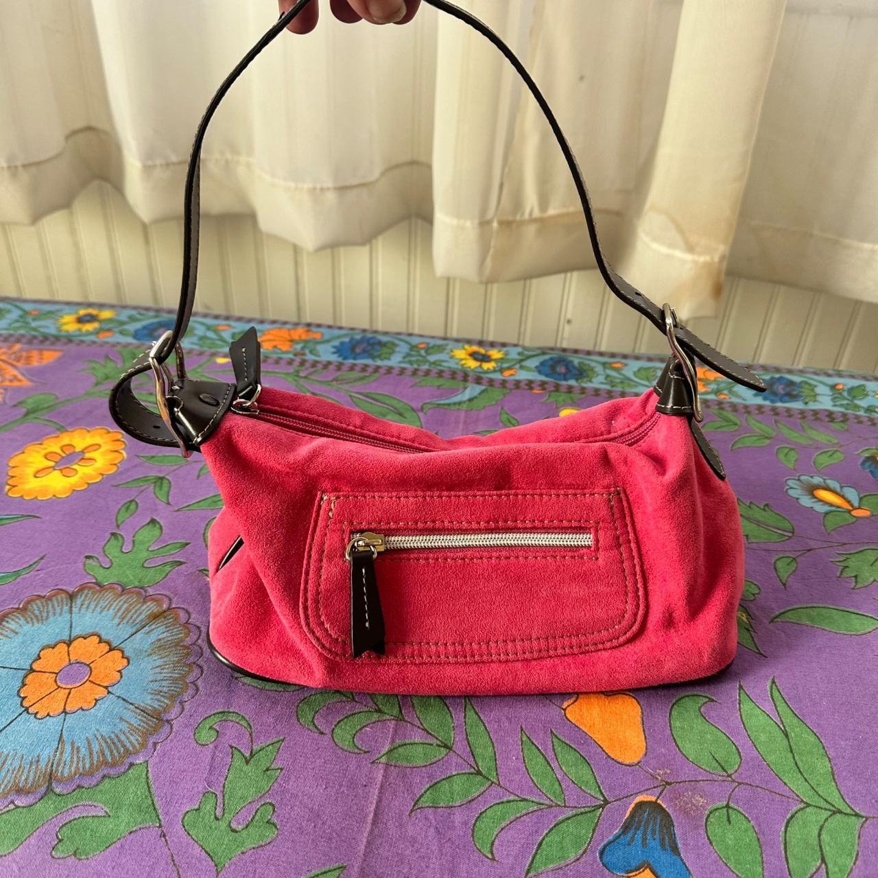 Black and pink Liz Claiborne M bag cute y2k purse - Depop