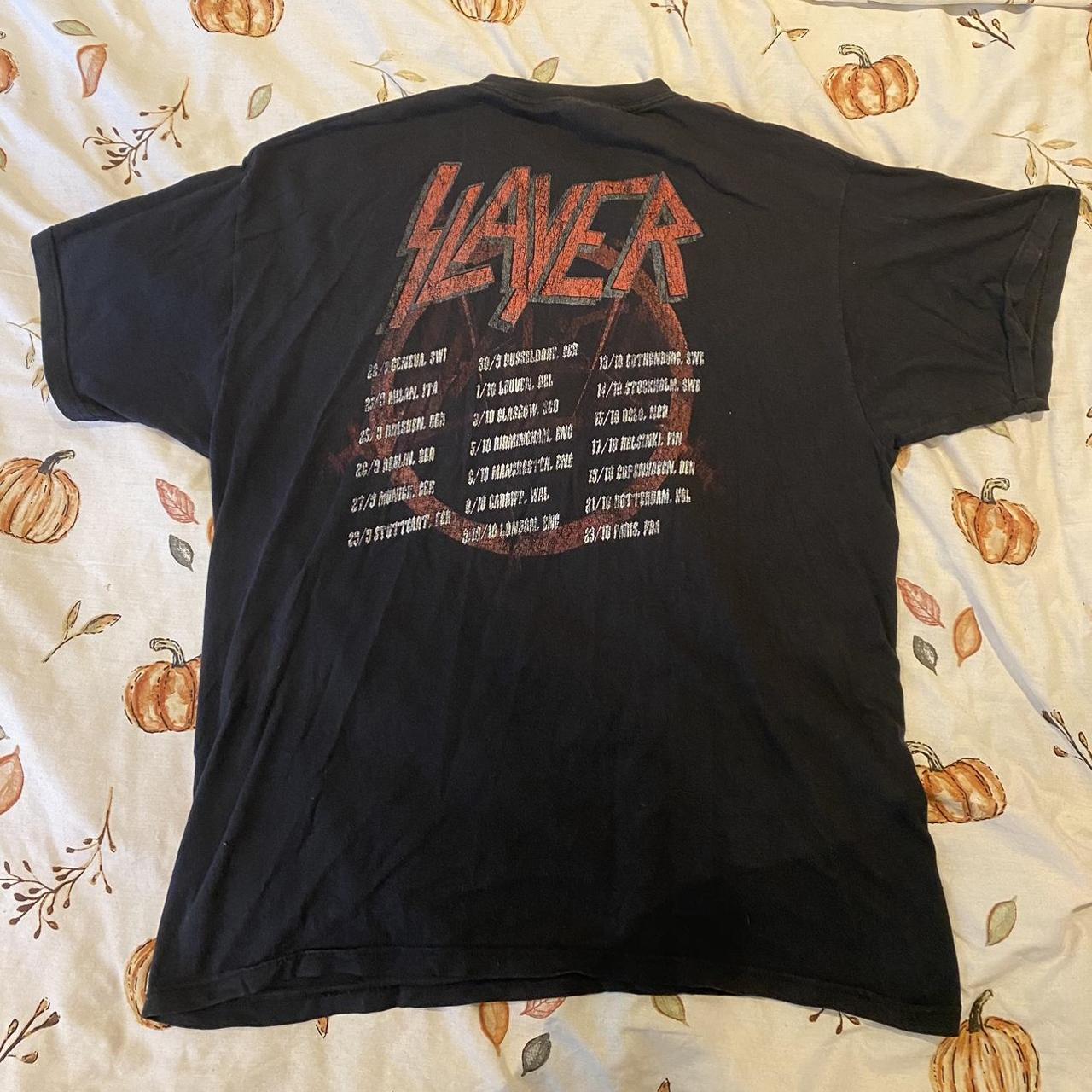 Vintage slayer tour shirt Super nice tour shirt I... Depop