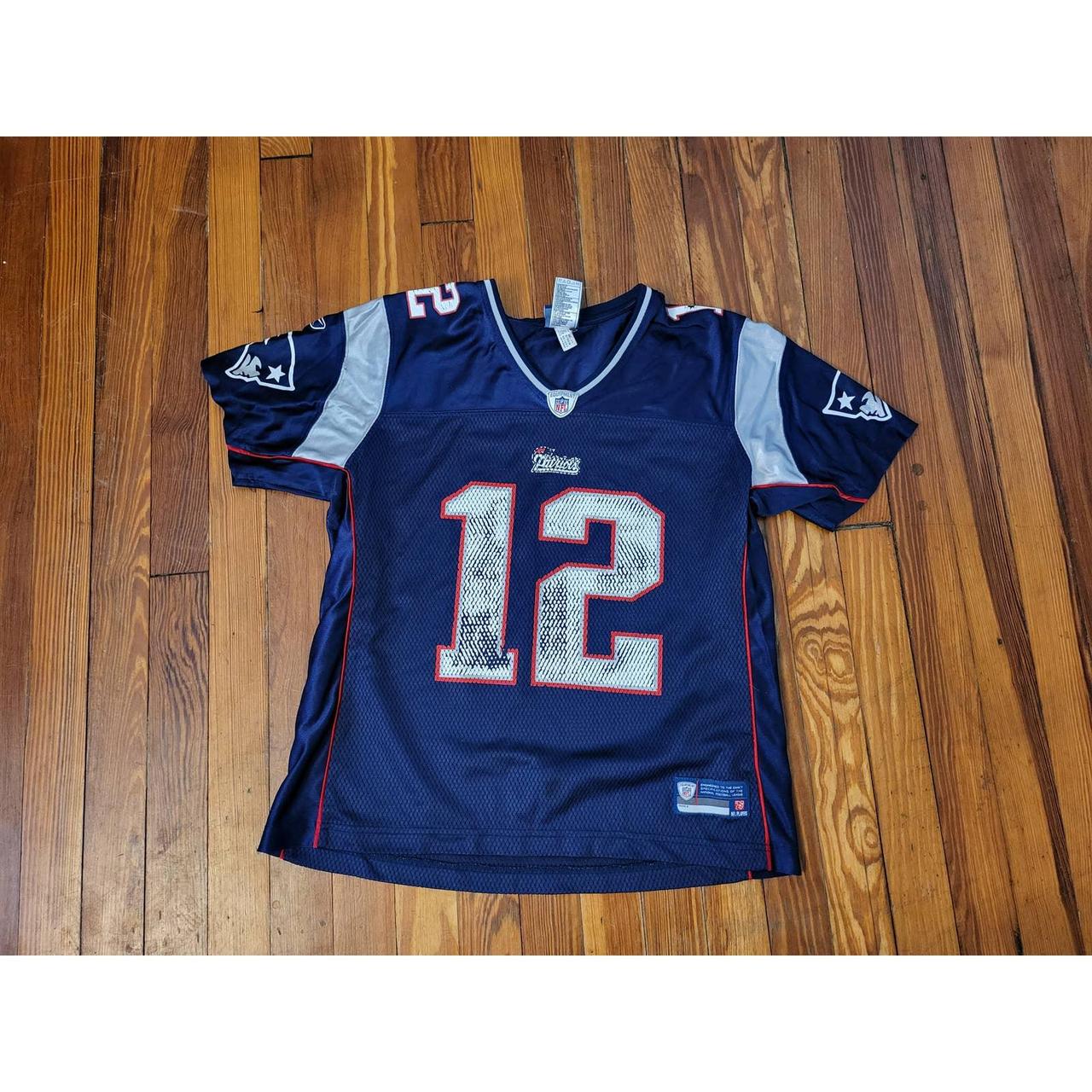 Tom brady patriots jersey on field Reebok stitched - Depop