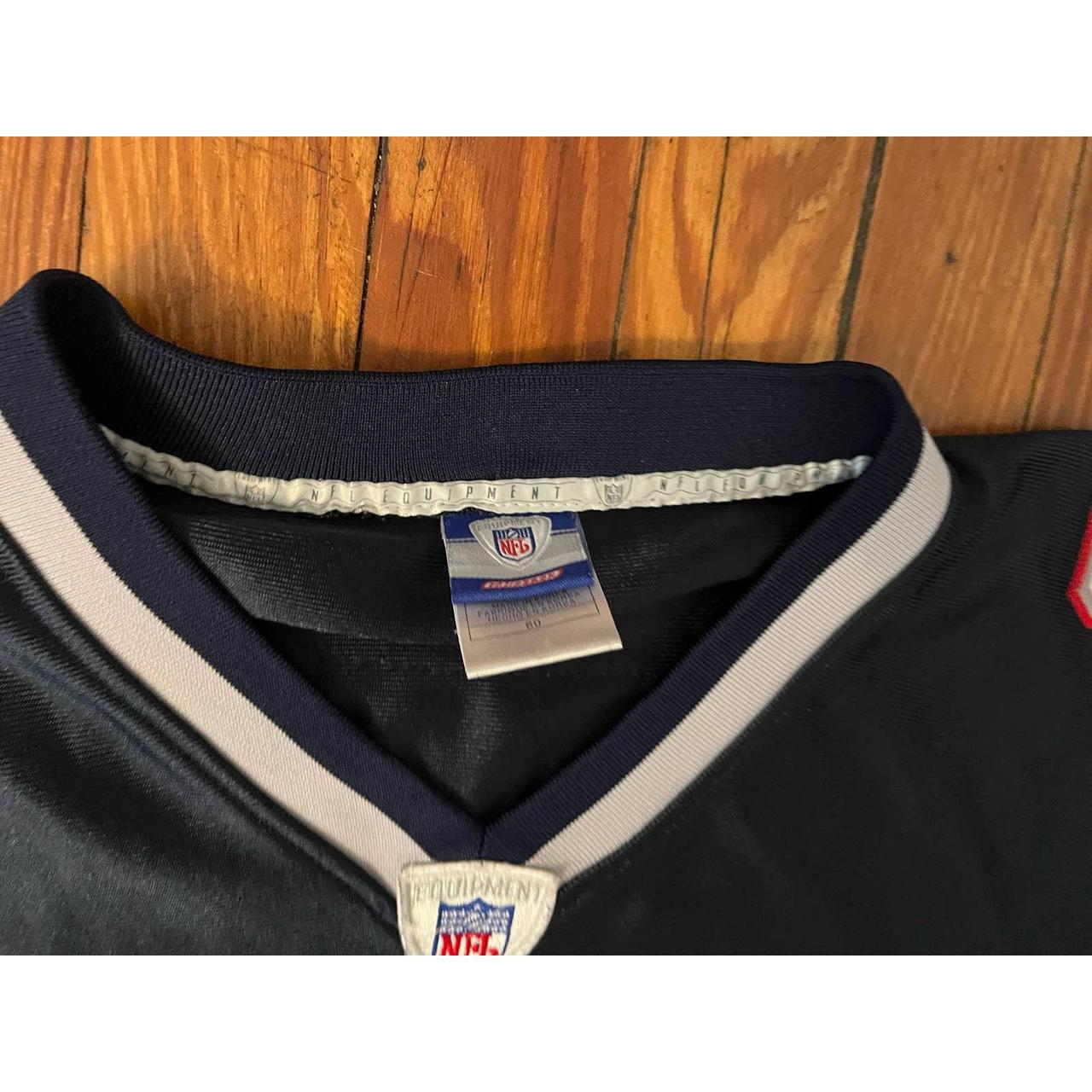 Reebok NE Patriots Blue Mens 4XL Jersey Stitched in - Depop