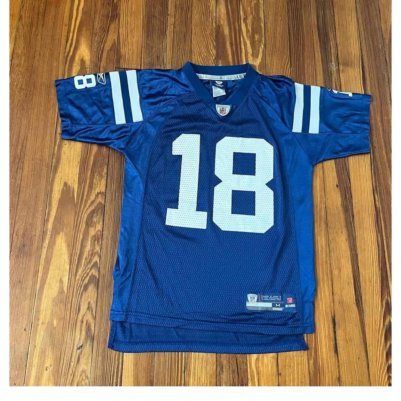 Indianapolis Colts Blue Peyton Manning # 18 REEBOK Jersey Medium