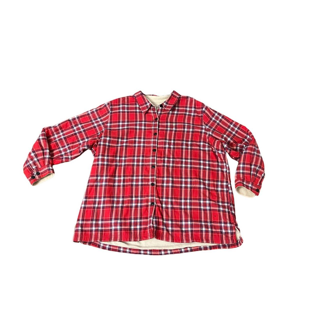 ll bean red flannel shirt