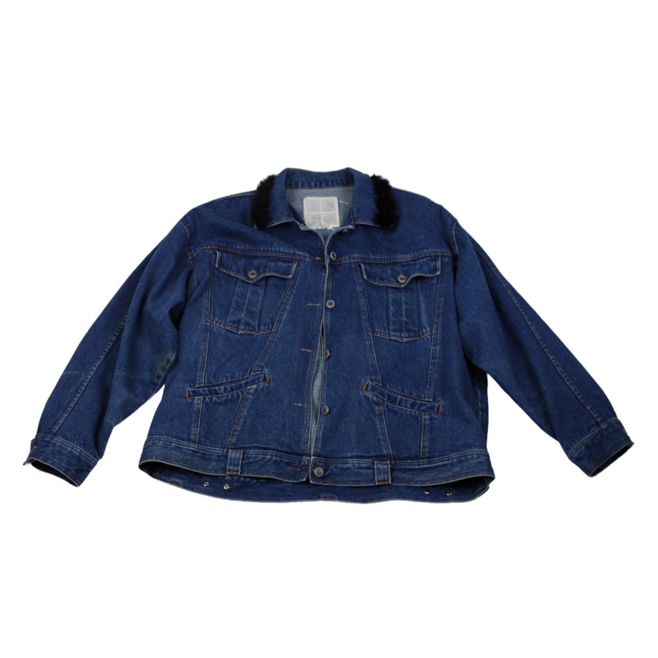 Clowning around denim jacket🤡 one of a kind,... - Depop