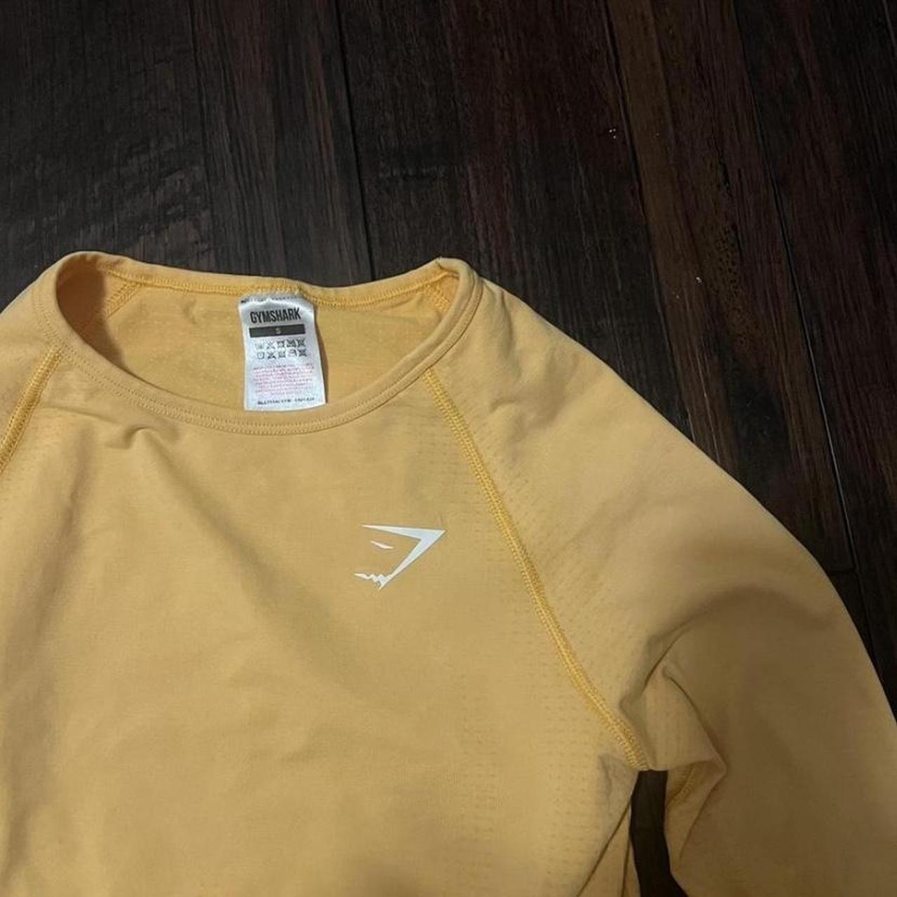 Gymshark Women's Yellow Croptop Depop