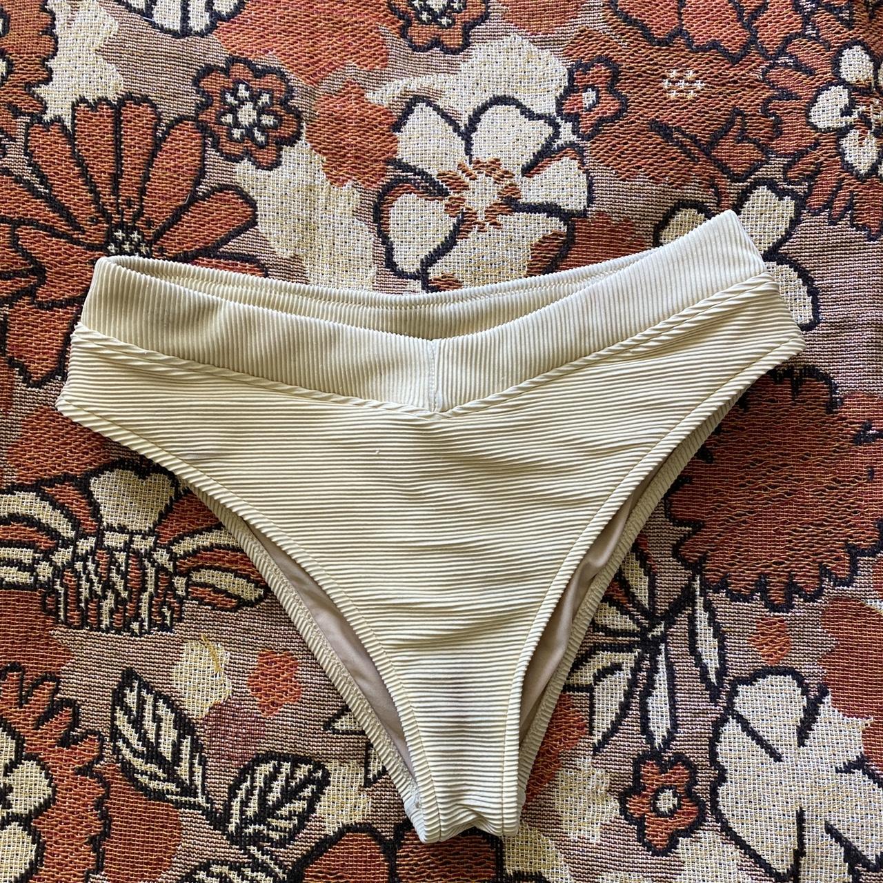 Zulu & Zephyr Women's Cream Bikini-and-tankini-bottoms | Depop