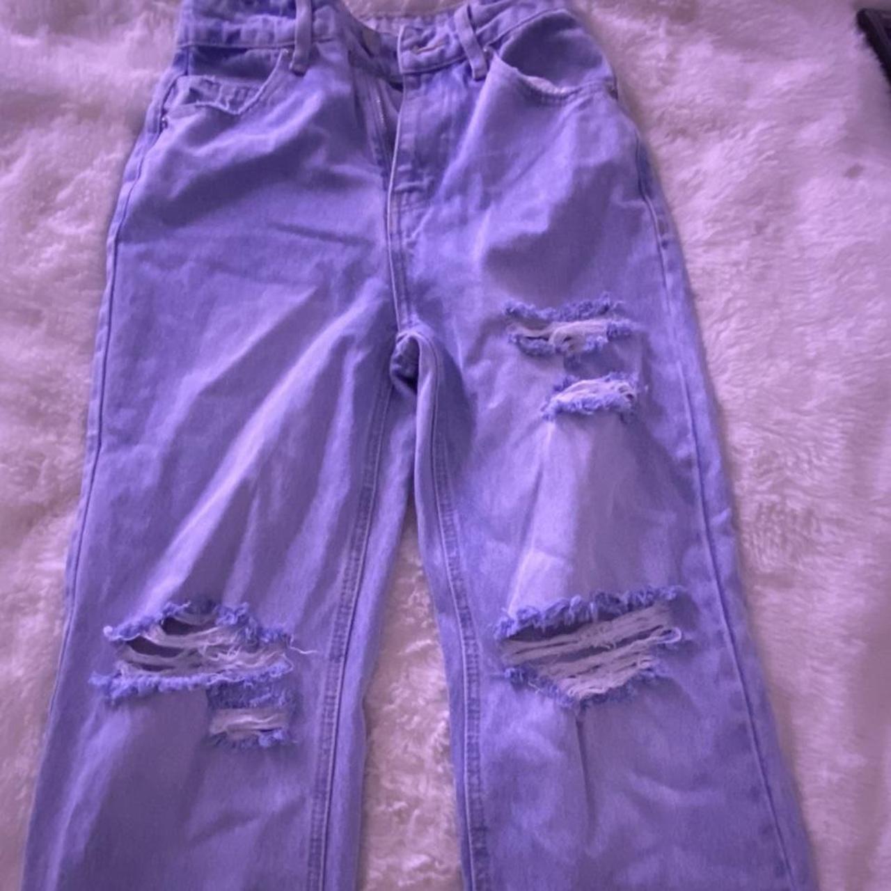 oh polly ripped jeans. never worn. size 6... Depop