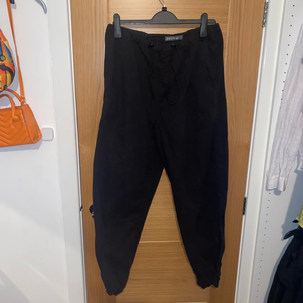 Primark cargo parachute pants Size 12 Worn once... - Depop