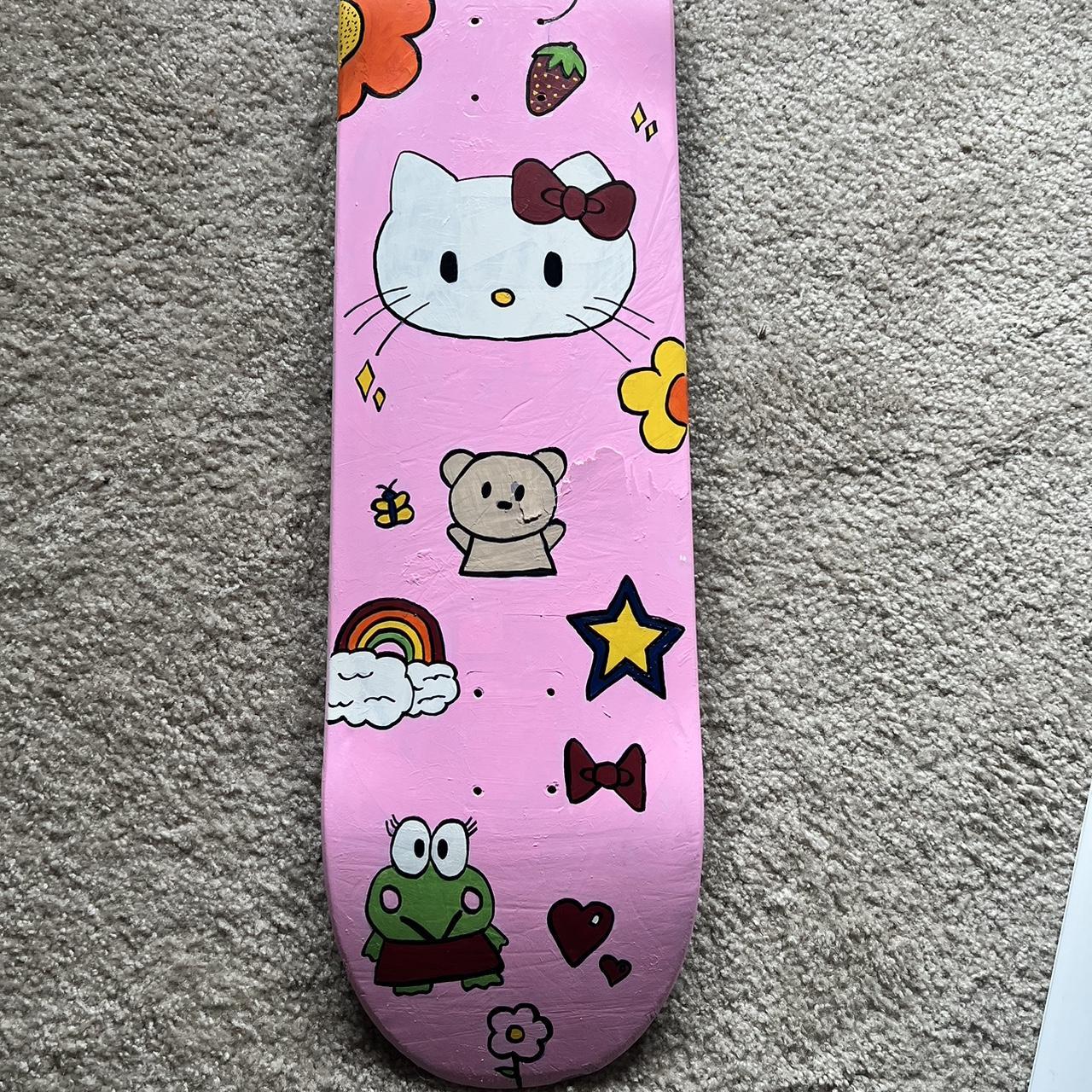 Hello Kitty Skate Deck painted by me! Moving in a... Depop