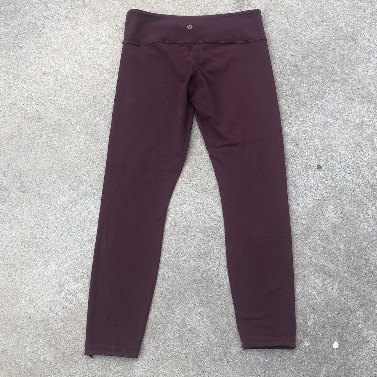 Red Lulu lemon leggings size women’s 8 🌟 classic... - Depop