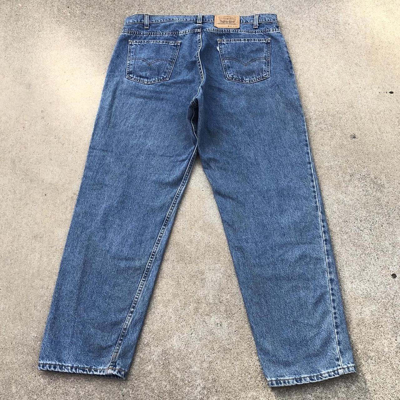 Vintage 90s Levi’s white tab 505 jeans size... - Depop