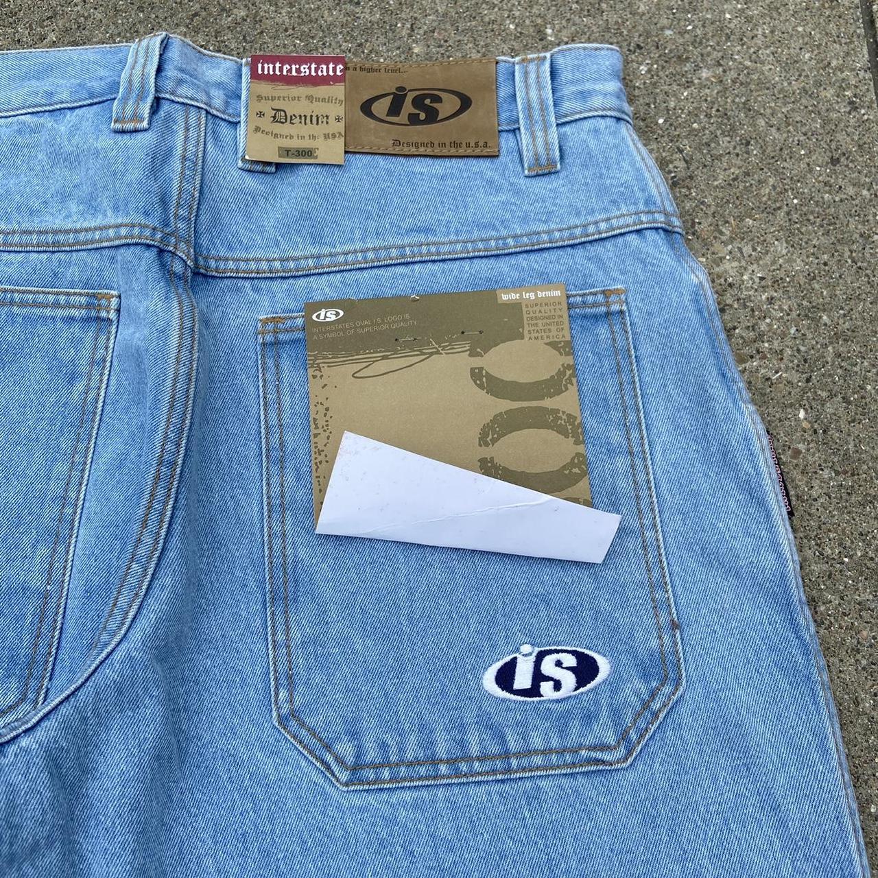 Deadstock 90s interstate baggy skate jeans size 34”... - Depop