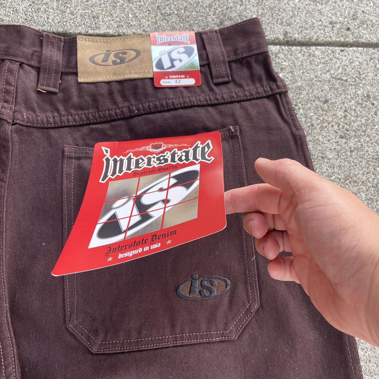 Deadstock 90s interstate baggy skate jeans size 42”... - Depop