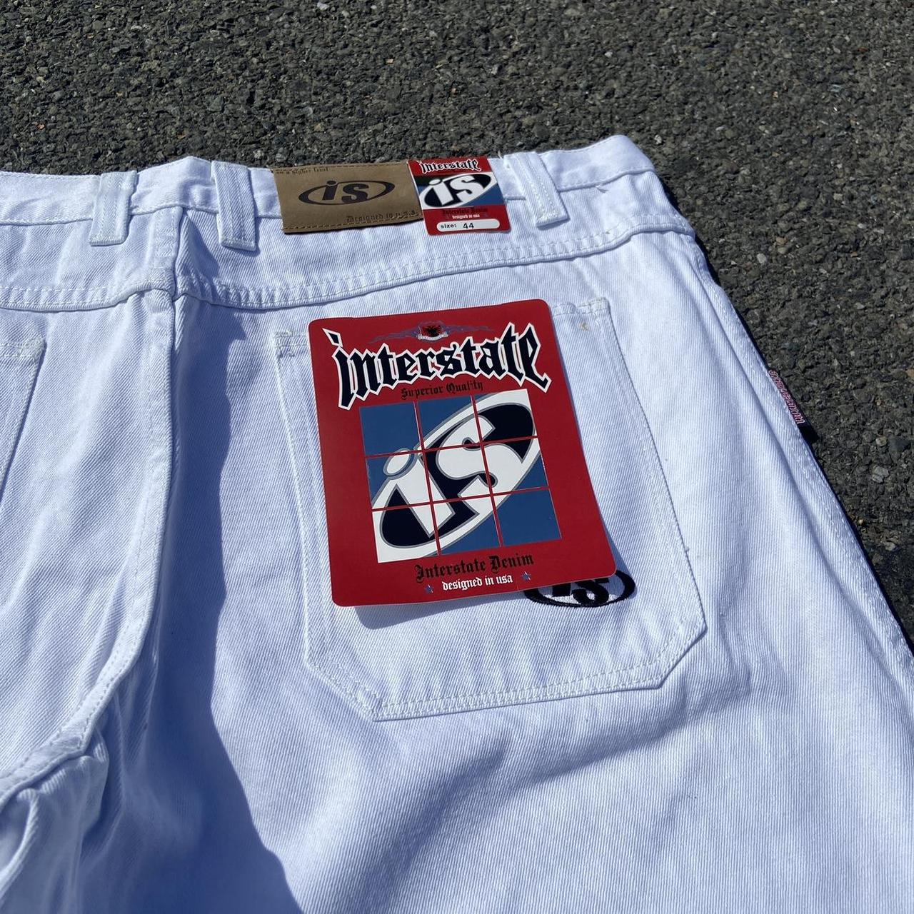 Deadstock 90s interstate wide leg skater jeans size... - Depop
