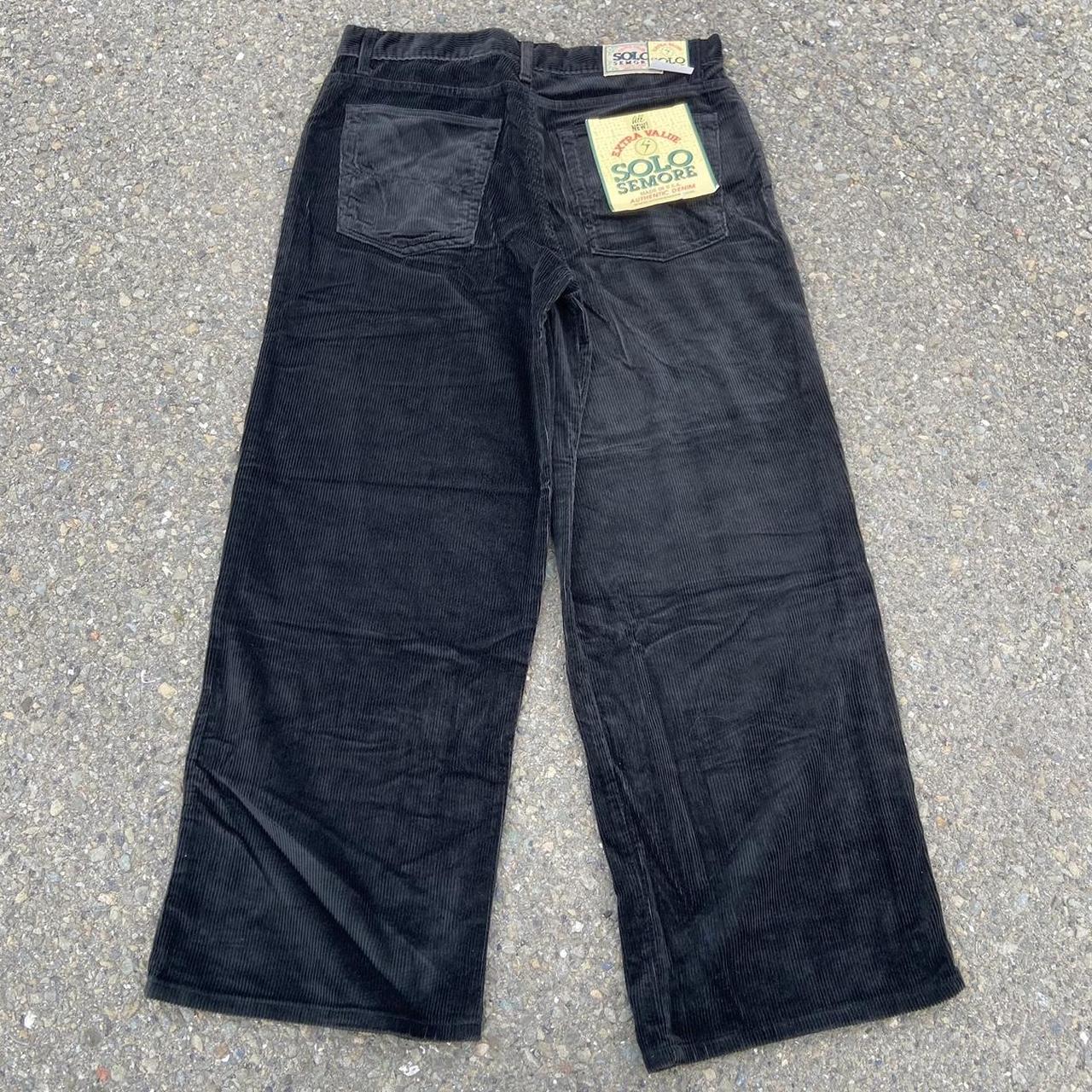 Deadstock 90s solo Seymour corduroy baggy jeans size... - Depop