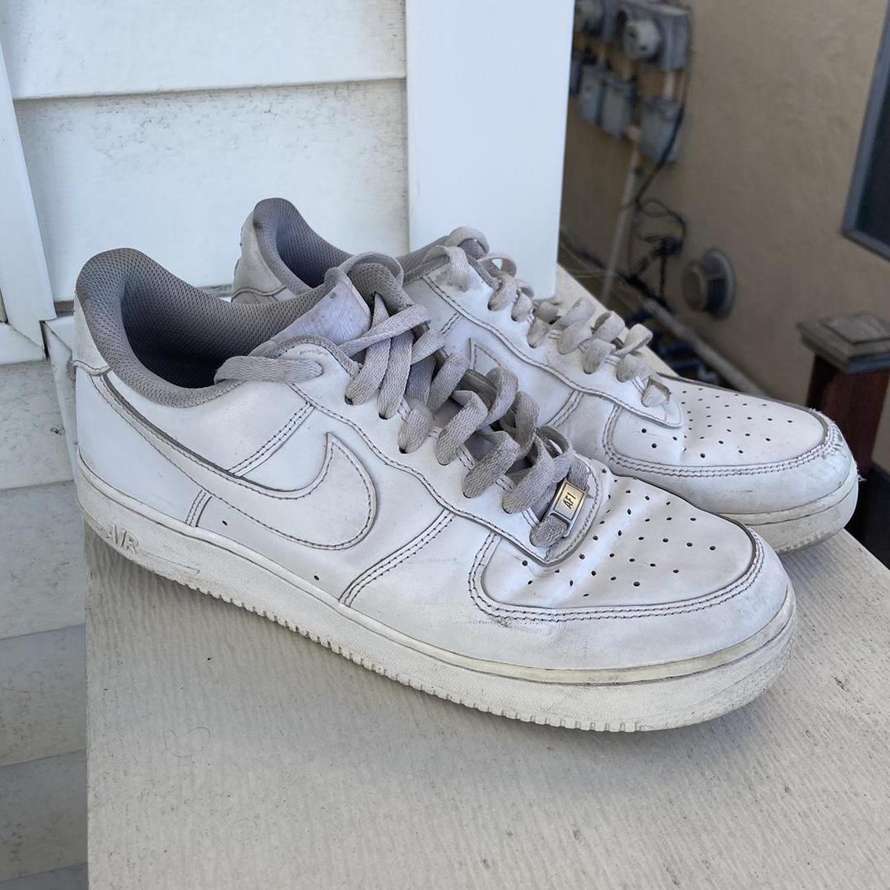 nike air force one white shoes