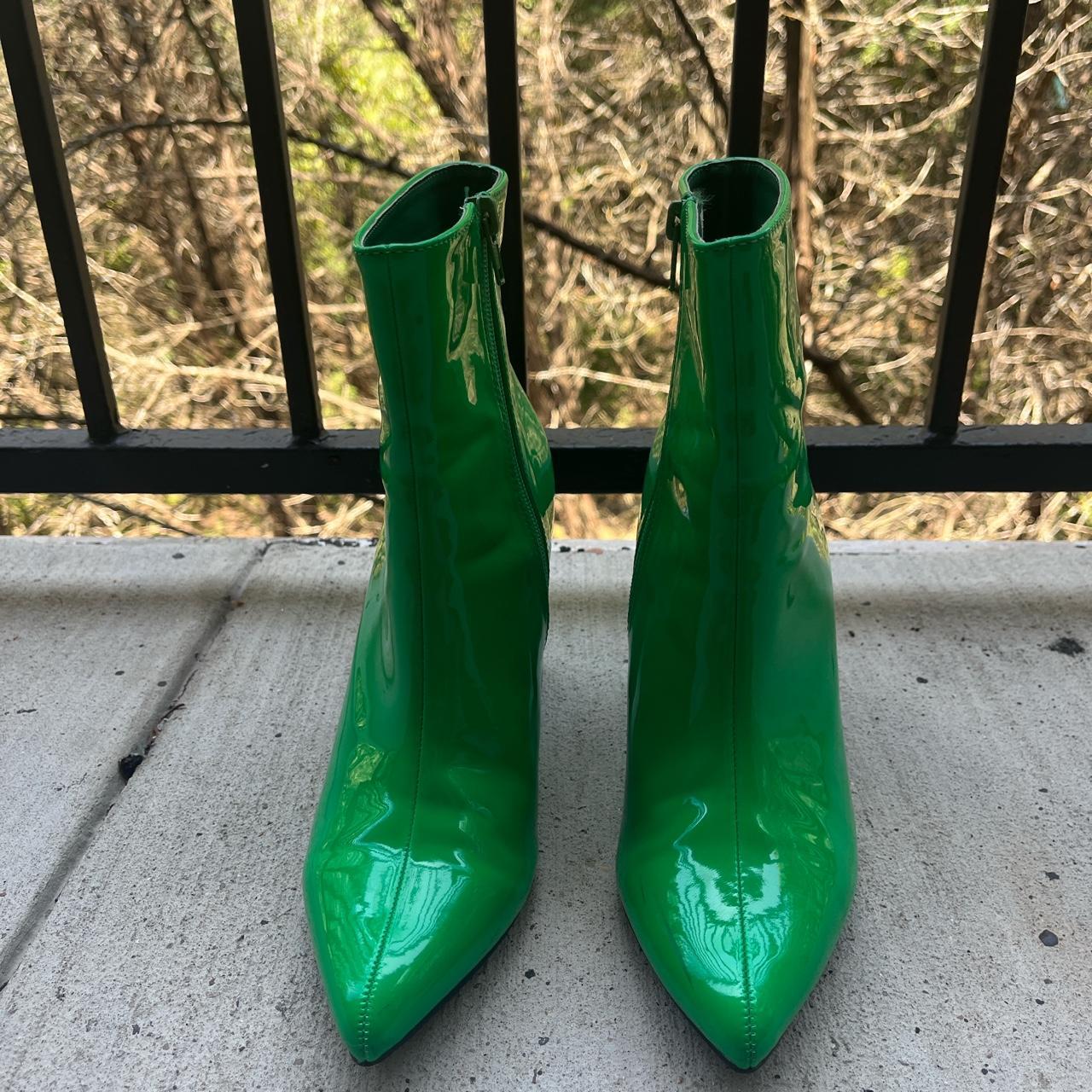 Bright green deals ankle boots