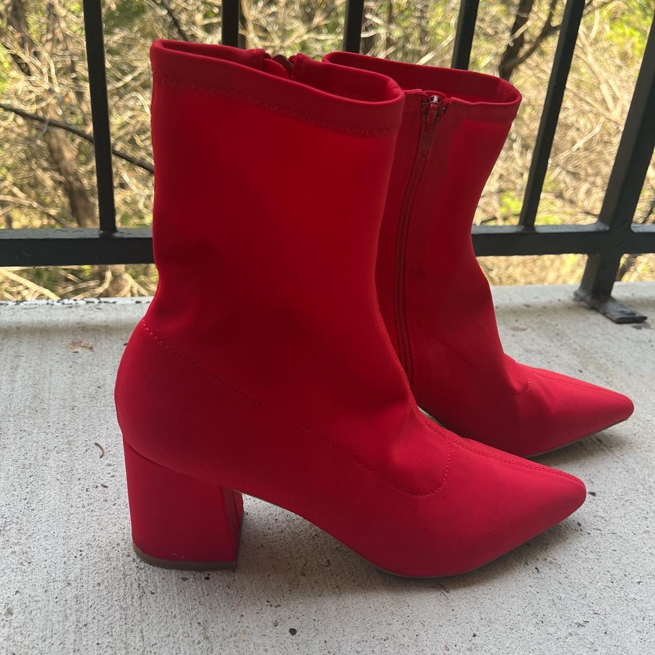 Red sock deals boots missguided