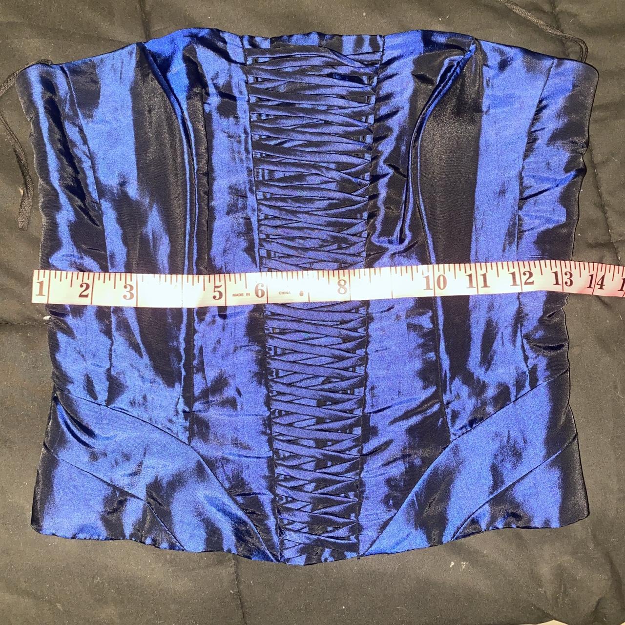 Rare cobalt blue corset top super sad this does not... - Depop