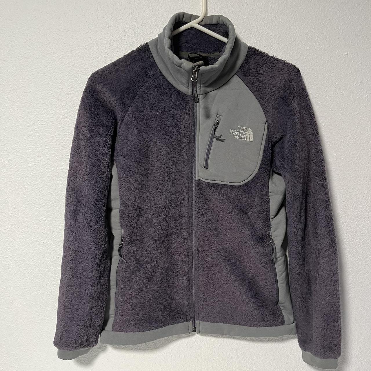 The North Face fleece jacket purple Womens size... Depop