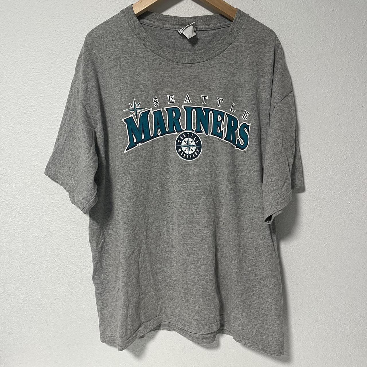 VINTAGE LEE SEATTLE MARINERS BASEBALL BUTTON UP MENS SHIRT SIZE XL