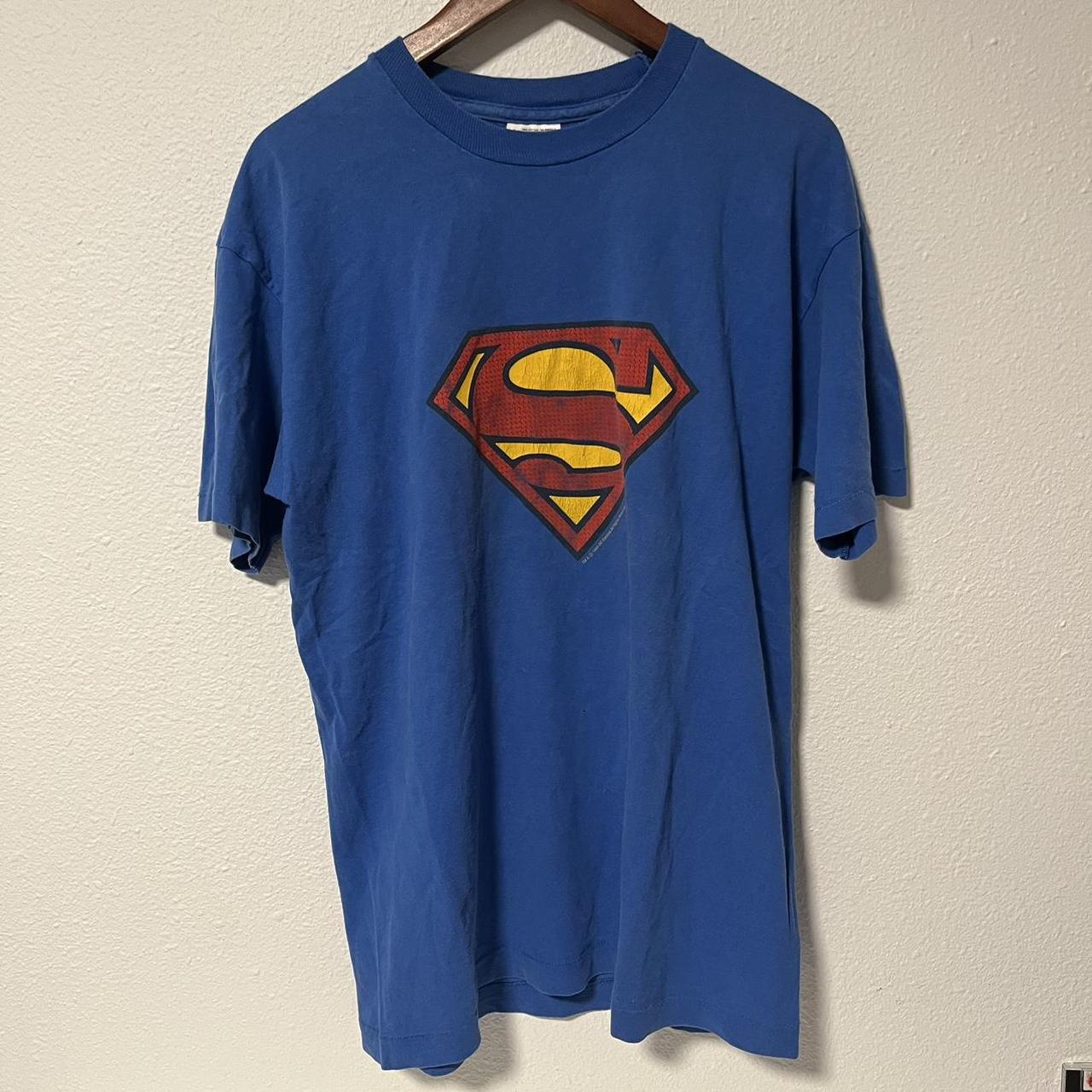 Vintage Single stitch Superman selling tshirt on screen stars tag size L